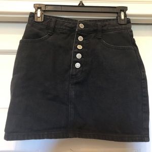 J. Galt Black Denim Mini Skirt Size S